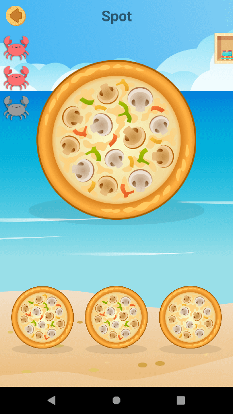 Pizzle puzzle game for kid - Spot category